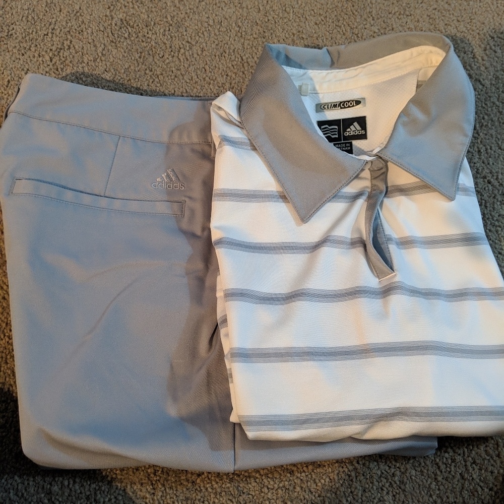 Golf shirt and shorts